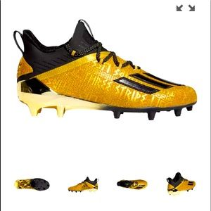 Adidas men's football cleats gold